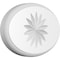 Ekena Millwork Standard Dalton Flower Rosette With Rounded Edge, 5"W x 3 1/4"H x 1/2"P ROSP050X033X050DAL11 - alternate 1
